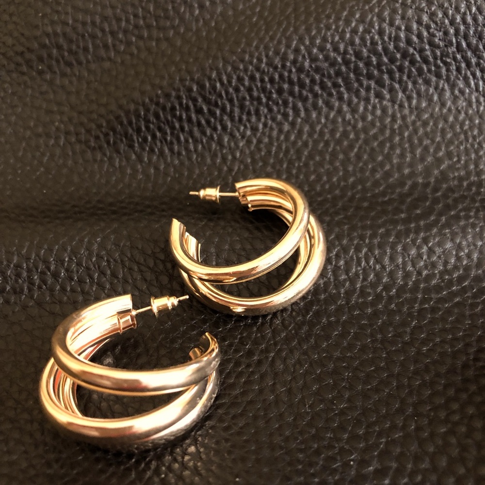 Gold plated earrings